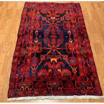 4.2  x 6.9  Vintage Tribal Red 100% Wool Hand Made Rug Vegetable Dye 415845 Montaage Inc. image 5