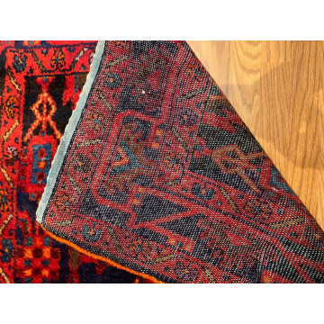 4.2  x 6.9  Vintage Tribal Red 100% Wool Hand Made Rug Vegetable Dye 415845 Montaage Inc. image 6
