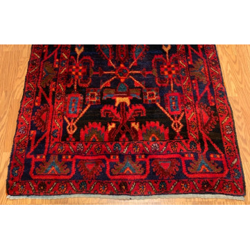 4.2  x 6.9  Vintage Tribal Red 100% Wool Hand Made Rug Vegetable Dye 415845 Montaage Inc. image 2