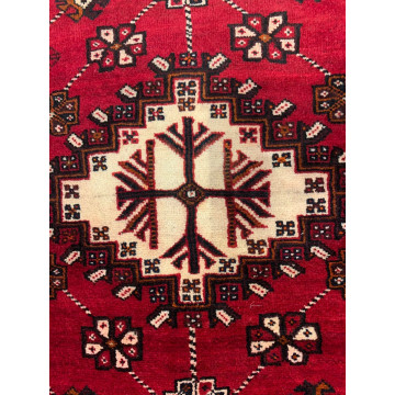 5.3 X 8.3 Vintage Tribal Navy Hand Knotted 100% Wool Vegetable Dye Rug 415857 Montaage Inc. image 4