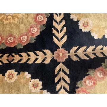 8 x 10 Aubusson 100% Wool Hand Knotted Area Rug