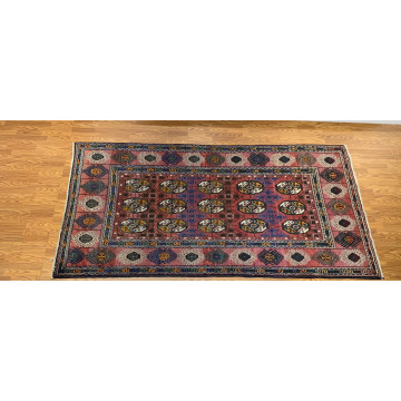 5.2 x 9.6 Vintage Hand Knotted 100% Wool Vegetable Dye Area Rug 416122 Montaage Inc. image 3
