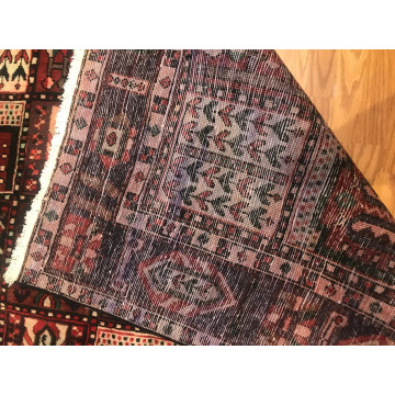 7.10x 9.10 Vintage 100% Wool Hand Knotted Area Rug 416131 Montaage Inc. image 3