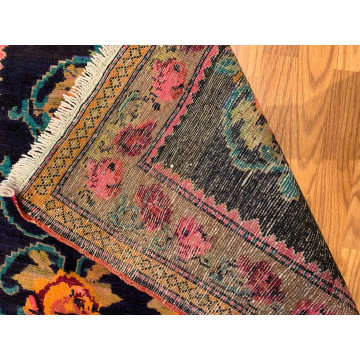 3.11 x 8.3 Semi Antique Armanian Floral Red 100% Wool Vegetable Dye Rug 416144 Montaage Inc. image 7