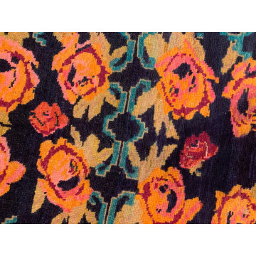 3.11 x 8.3 Semi Antique Armanian Floral Red 100% Wool Vegetable Dye Rug 416144 Montaage Inc. image 8
