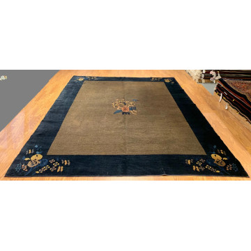 8 x 10 Antique Art Deco Hand Knotted 100% Wool Area Rug 416145 Montaage Inc. image 1