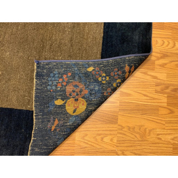8 x 10 Antique Art Deco Hand Knotted 100% Wool Area Rug 416145 Montaage Inc. image 4