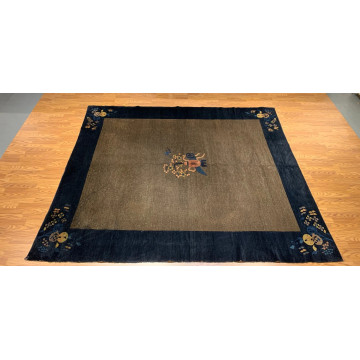 8 x 10 Antique Art Deco Hand Knotted 100% Wool Area Rug 416145 Montaage Inc. image 3