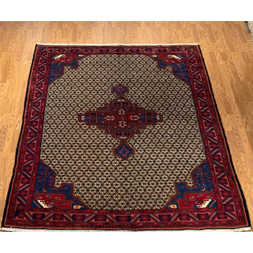7.2 x 9.8  Vintage Hand Knotted 100% Wool Vegetable Dye Area Rug 416154 Montaage Inc. image 2