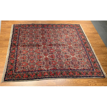 7.3 x 10.4  Vintage Hand Knotted 100% Wool Vegetable Dye Area Rug 416160 Montaage Inc. image 3