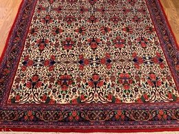 7 x 10.2 Vintage Hand Knotted 100% Wool Vegetable Dye Area Rug 416169 Montaage Inc. image 8