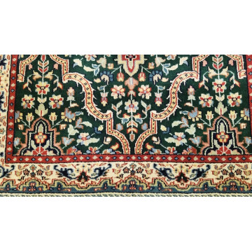 3 x 5 Emerald Green Indo Hand Knotted Wool Ruc 416699 Montaage Inc. image 6