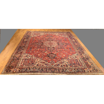 8.6 x 10.10  Antique Fine Hariz Hand Knotted 100% Wool Rug 416965 Montaage Inc. image 4
