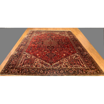 8.6 x 10.10  Antique Fine Hariz Hand Knotted 100% Wool Rug 416965 Montaage Inc. image 1