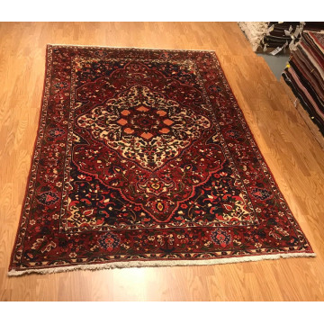 6.11 x 10.9 Vintage 100% Wool Hand Knotted Area Rug 417077 Montaage Inc. image 4
