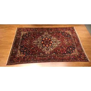 6.11 x 10.9 Vintage 100% Wool Hand Knotted Area Rug 417077 Montaage Inc. image 5