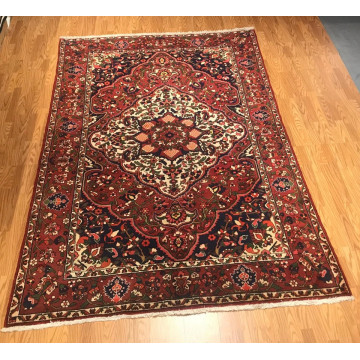 6.11 x 10.9 Vintage 100% Wool Hand Knotted Area Rug 417077 Montaage Inc. image 2