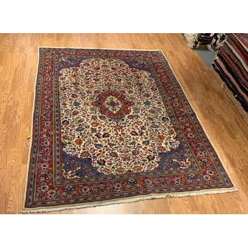 6.9 x 9.8 Vintage Hand Knotted 100% Wool Vegetable Dye Area Rug 417089 Montaage Inc. image 5