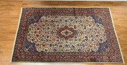 6.9 x 9.8 Vintage Hand Knotted 100% Wool Vegetable Dye Area Rug 417089 Montaage Inc. image 3