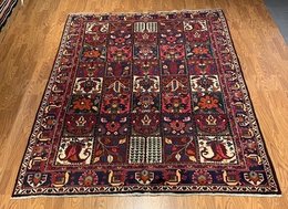 6.9 x 9.7  Vintage Hand Knotted 100% Wool Vegetable Dye Area Rug 417095 Montaage Inc. image 1