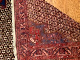 6.11 x 9.9 Vintage Hand Knotted 100% Wool Vegetable Dye Area Rug 417098 Montaage Inc. image 5