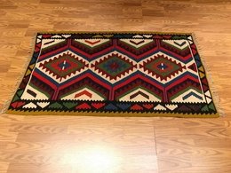 3.3 x 5.4   Kilim 100% Wool Hand Knotted Area Rug 417105 Montaage Inc. image 3