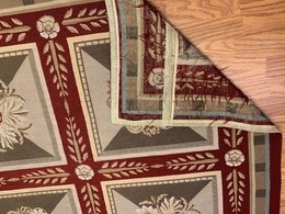 8 x 10 Needle Point 100% Wool Hand Knotted Area Rug 417822 Montaage Inc. image 6