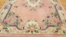 6 x 9 Hand Knotted French Aubusson 100% wool Area rug 417974 Montaage Inc. image 2