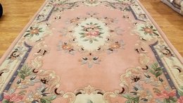 6 x 9 Hand Knotted French Aubusson 100% wool Area rug 417974 Montaage Inc. image 4