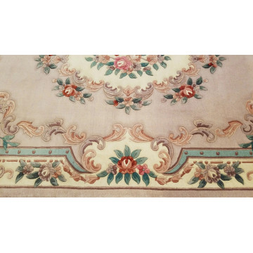 6 x 9 Hand Knotted French Aubusson 100% wool Area rug 417980 Montaage Inc. image 6