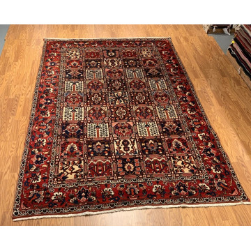 6.10 x 10.1  Vintage Hand Knotted 100% Wool Vegetable Dye Area Rug 418026 Montaage Inc. image 3