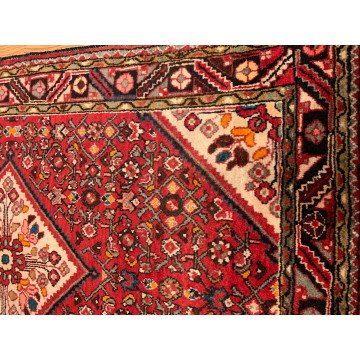 5.2 x 7.5 ft  Vintage Tribal Geometric Red 100% Wool Vegetable Dye Rug 418035 Montaage Inc. image 5