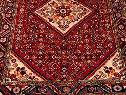 5.2 x 7.5 ft  Vintage Tribal Geometric Red 100% Wool Vegetable Dye Rug 418035 Montaage Inc. image 2