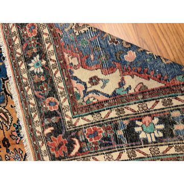 6.7 x 9.11 Vintage Hand Knotted 100% Wool Vegetable Dye Area Rug 418053 Montaage Inc. image 4