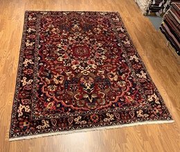 6.10 x 10.1 Vintage Hand Knotted 100% Wool Vegetable Dye Area Rug 418174 Montaage Inc. image 3