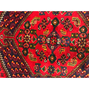 4.3 x 6.11 ft Vintage Tribal Geometric 100% Wool Hand Knotted Vegetable Dye Rug 418176 Montaage Inc. image 5