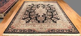 8 x 10 New Hand Knotted  Wool & Silk Area Rug 418928 Montaage Inc. image 2