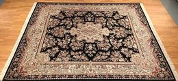 8 x 10 New Hand Knotted  Wool & Silk Area Rug 418928 Montaage Inc. image 3