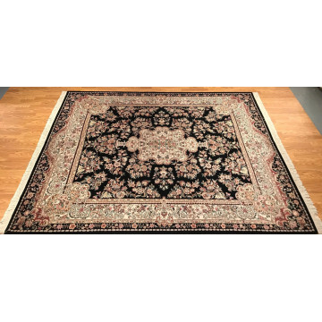 8 x 10 New Hand Knotted  Wool & Silk Area Rug 418928 Montaage Inc. image 3