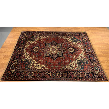 8 x 10 Antique Reproduction Hand Knotted 100% Wool Area Rug 418943 Montaage Inc. image 2