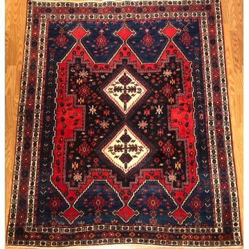 Red Vintage Geometric Area Rug product image image 3