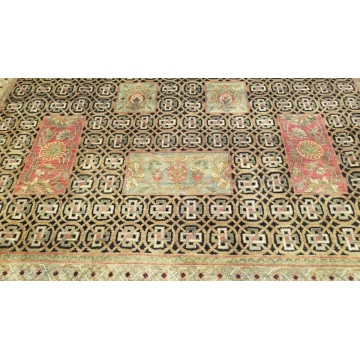 9 x 12 Very Beautiful Indo Agra All Over Wool Hand-Knotted Oriental Rug 419910 Montaage Inc. image 4