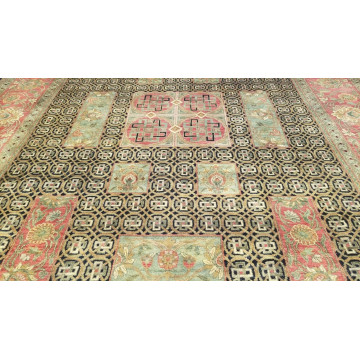 9 x 12 Very Beautiful Indo Agra All Over Wool Hand-Knotted Oriental Rug 419910 Montaage Inc. image 5