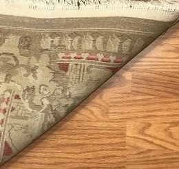 8 x 10  Beige & Gold French Aubusson Hand Knotted Oriental Rug 419947 Montaage Inc. image 7