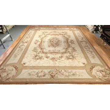8 x 10 Needle Point 100% Wool Hand Knotted Area Rug 420284 Montaage Inc. image 1
