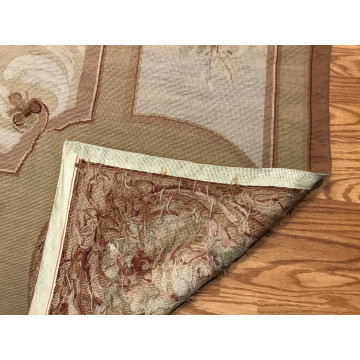8 x 10 Needle Point 100% Wool Hand Knotted Area Rug 420284 Montaage Inc. image 3