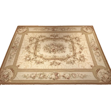8 x 10 Needle Point 100% Wool Hand Knotted Area Rug 420284 Montaage Inc. image 4