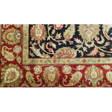 6 x 9 Black Indo Agra Hand Knotted hand Span wool fine Quality rug 420844 Montaage Inc. image 6