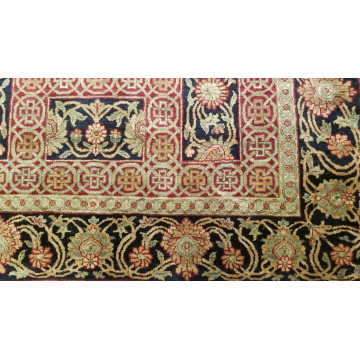 6 x 9 Red Indo Agra Hand Knotted hand Span wool fine Quality rug 420958 Montaage Inc. image 5