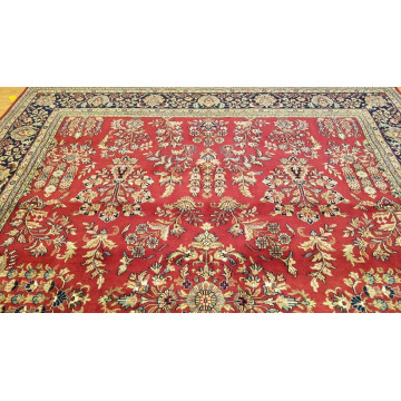 8 x 10 Stunning Beautiful fine Quality Indo Sarouk Hand Knotted Wool Rug 421143 Montaage Inc. image 4